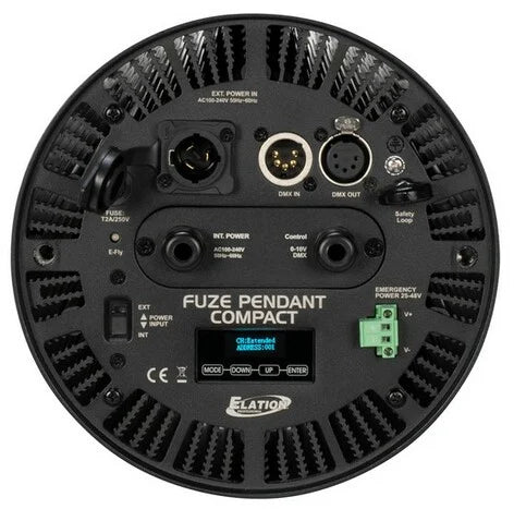 Fuze Pendant Compact; 144W RGBWL LED Pendant w/ efly
