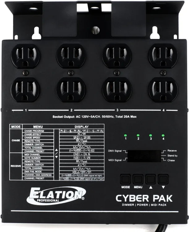 4 CHANNEL DIMMER PACK 20A w/ ETL