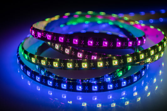 PIXEL TAPE 40IP; 8.9 foot long (2.7m), 170 PIXEL RGB LED IP65 35W